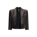 Balmain Schwarze Lederjacke