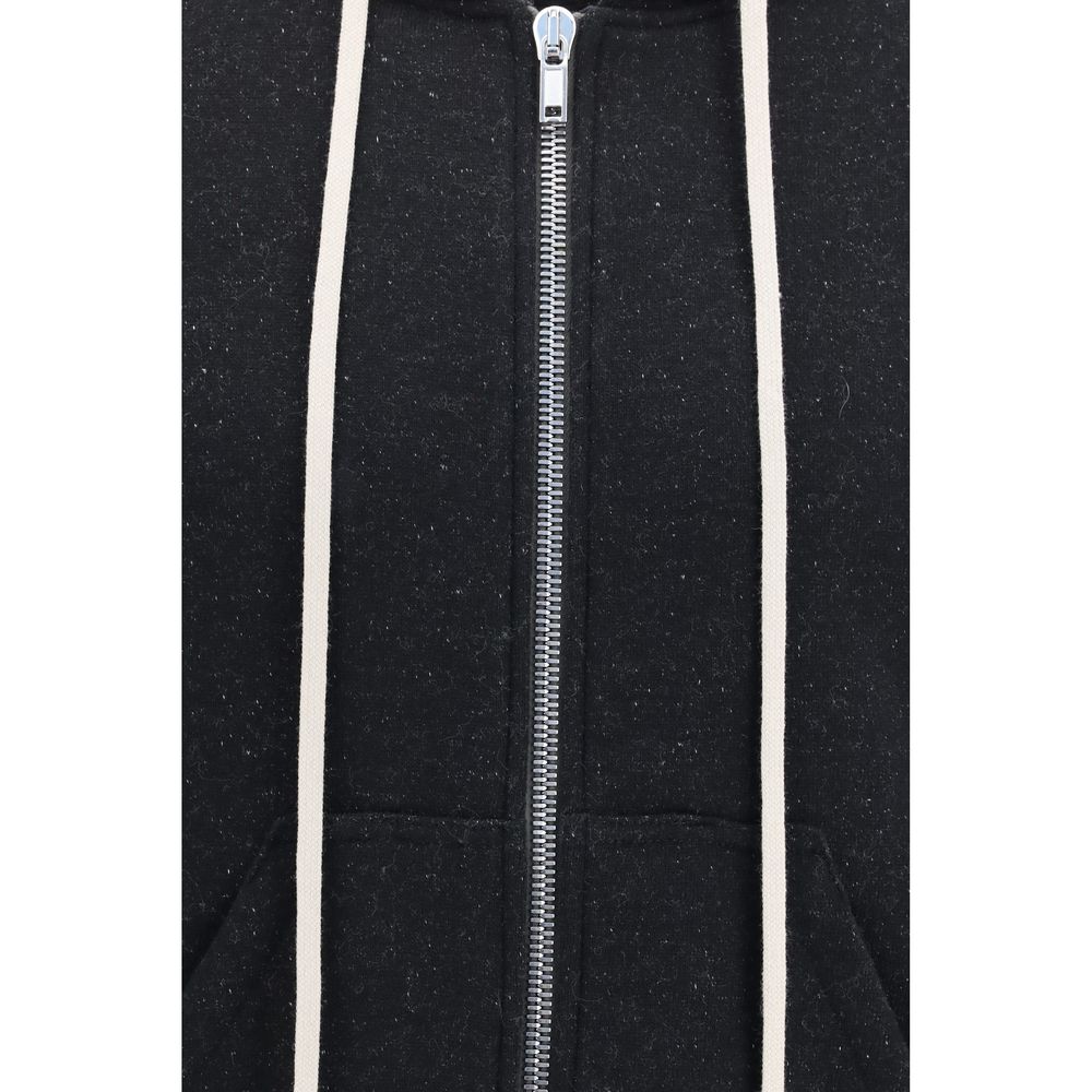 Rick Owens Schwarzer Baumwoll-Sweatshirt