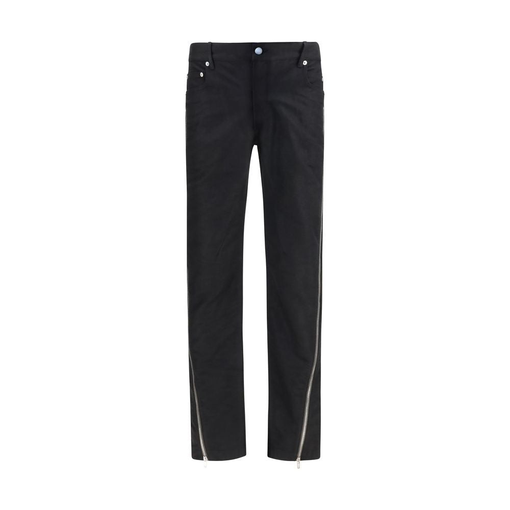 Rick Owens Schwarze Oves Aries Straight-Leg Jeans aus Wolle