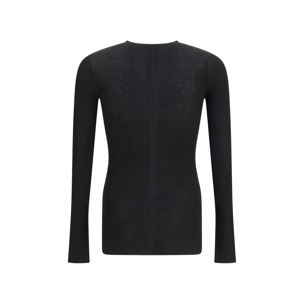 Rick Owens Pullover aus Wolle Oves Aries in Schwarz