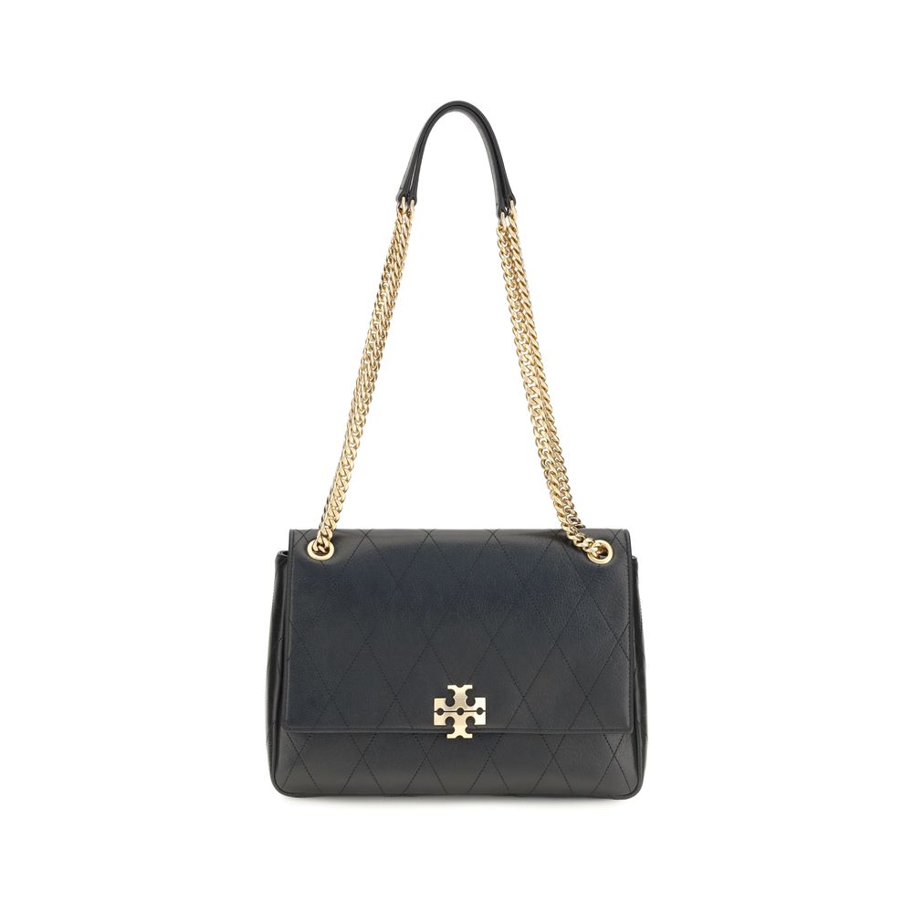 Tory Burch Schwarze Bos Taurus Kalbsleder Schultertasche