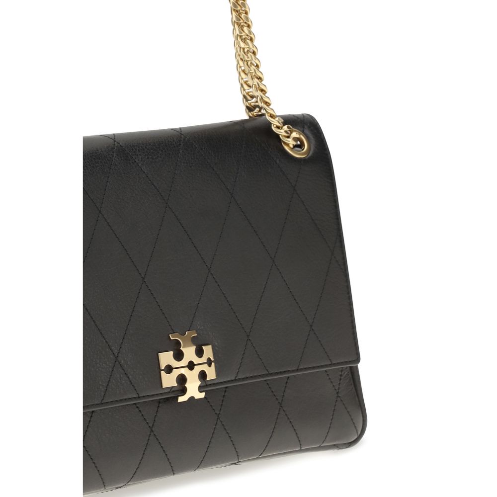 Tory Burch Schwarze Bos Taurus Kalbsleder Schultertasche