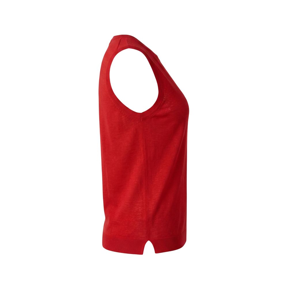 Malo Rotes Leinen-Top für Damen