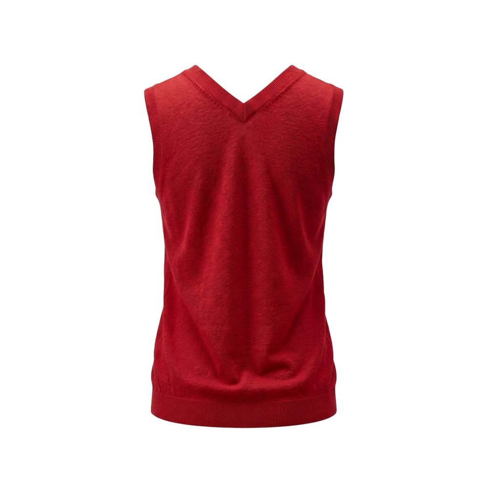 Malo Rotes Leinen-Top für Damen