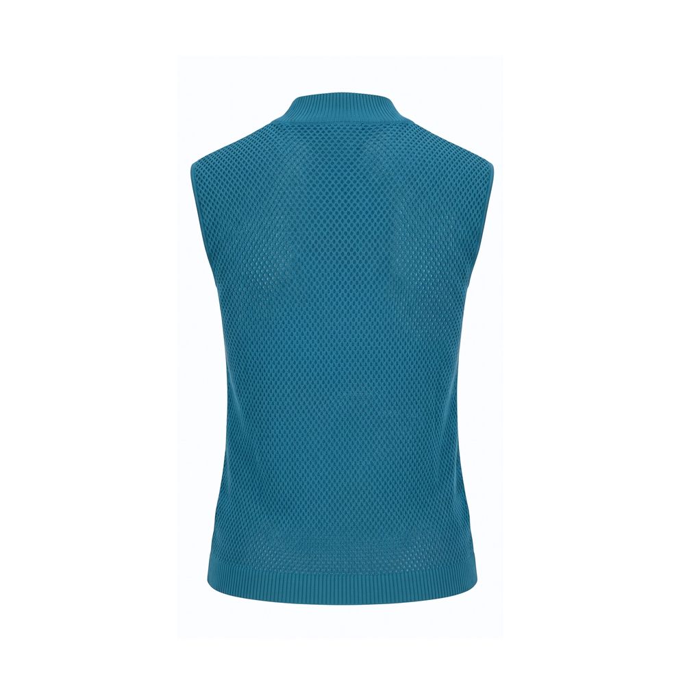 Malo Blauer Damenpullover aus Seide