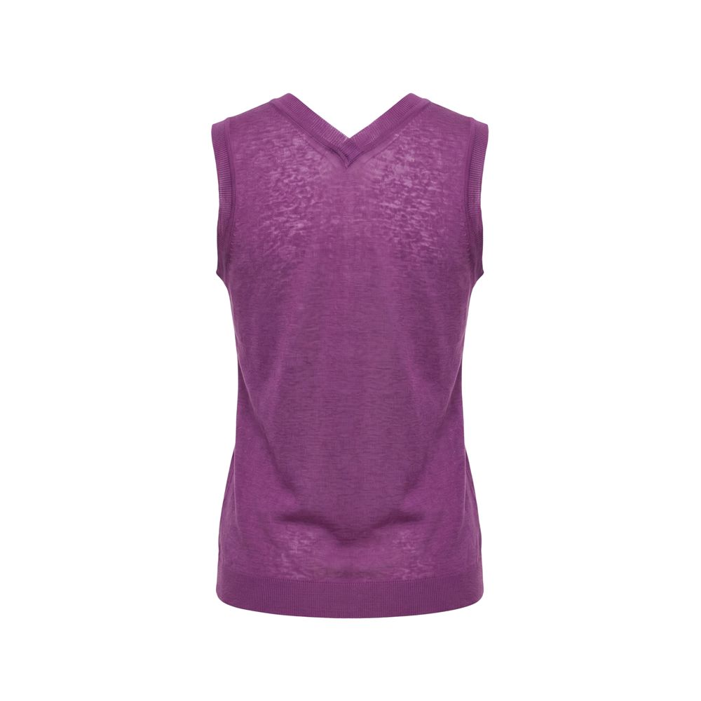Malo Violettes Damen-Tanktop aus Leinen