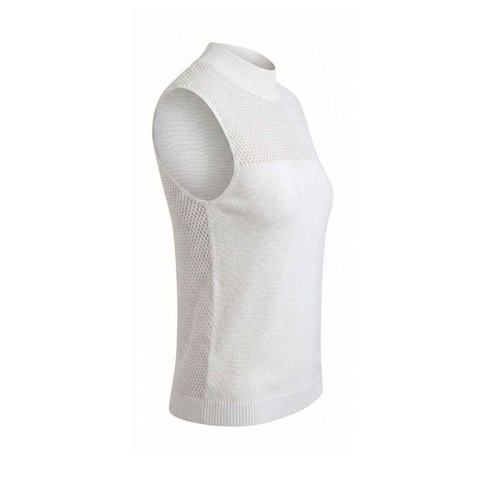 Malo Weißer Seidenpullover für Damen