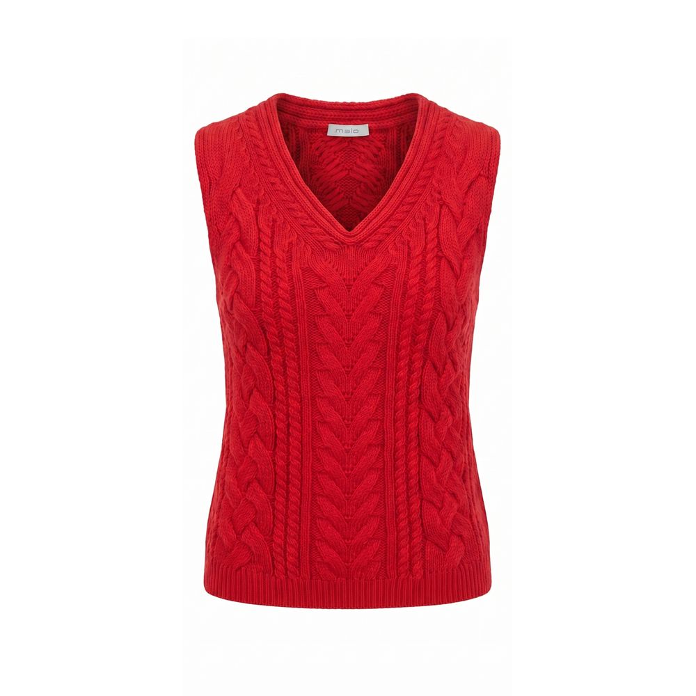 Malo Baumwollpullover in Rot