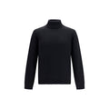 Roberto Collina Schwarzer Wollpullover Aries Turtleneck