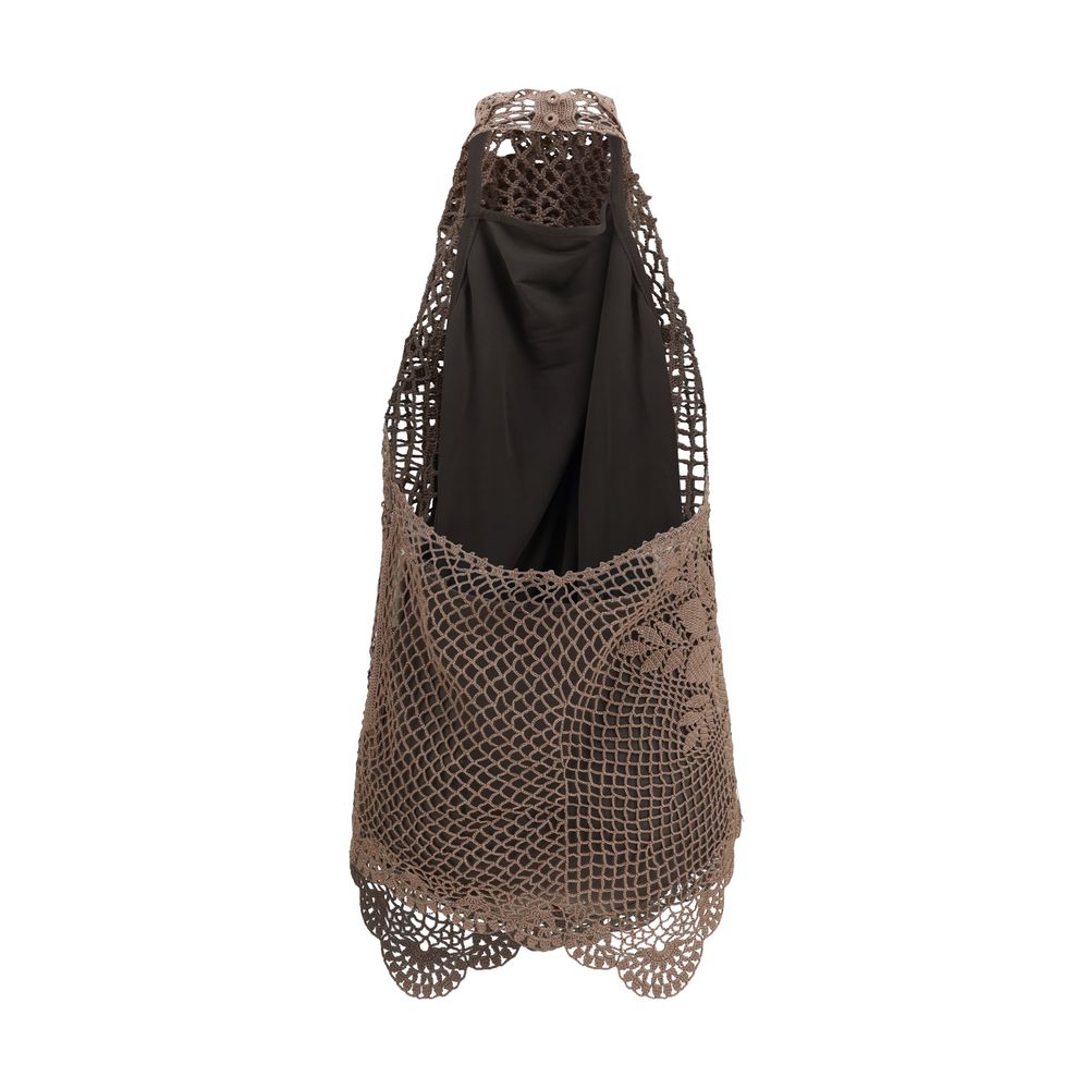 Magda Butrym Braune Baumwollbluse