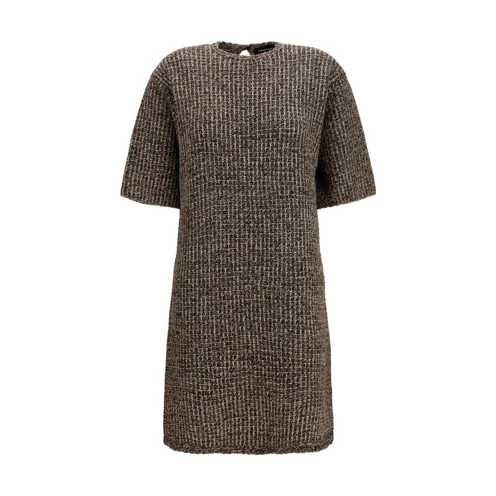 Fabiana Filippi Braunes Wollkleid Oves Aries Casual