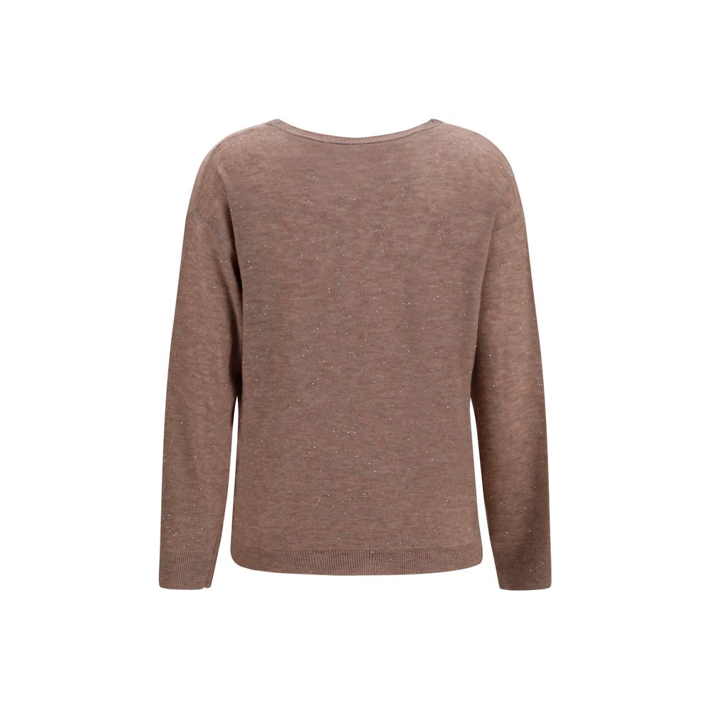 Fabiana Filippi Brauner Wollpullover Oves Aries