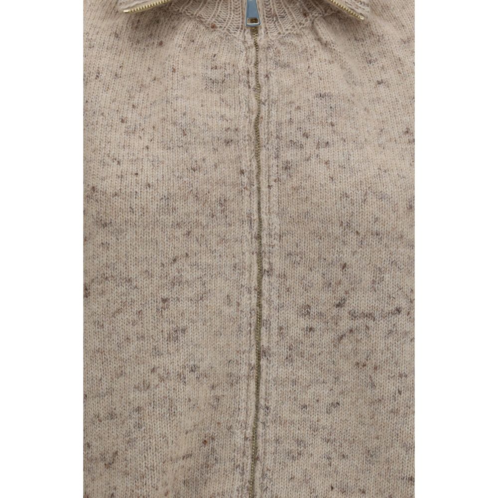 Fabiana Filippi Beige Wool Oves Aries Bomber