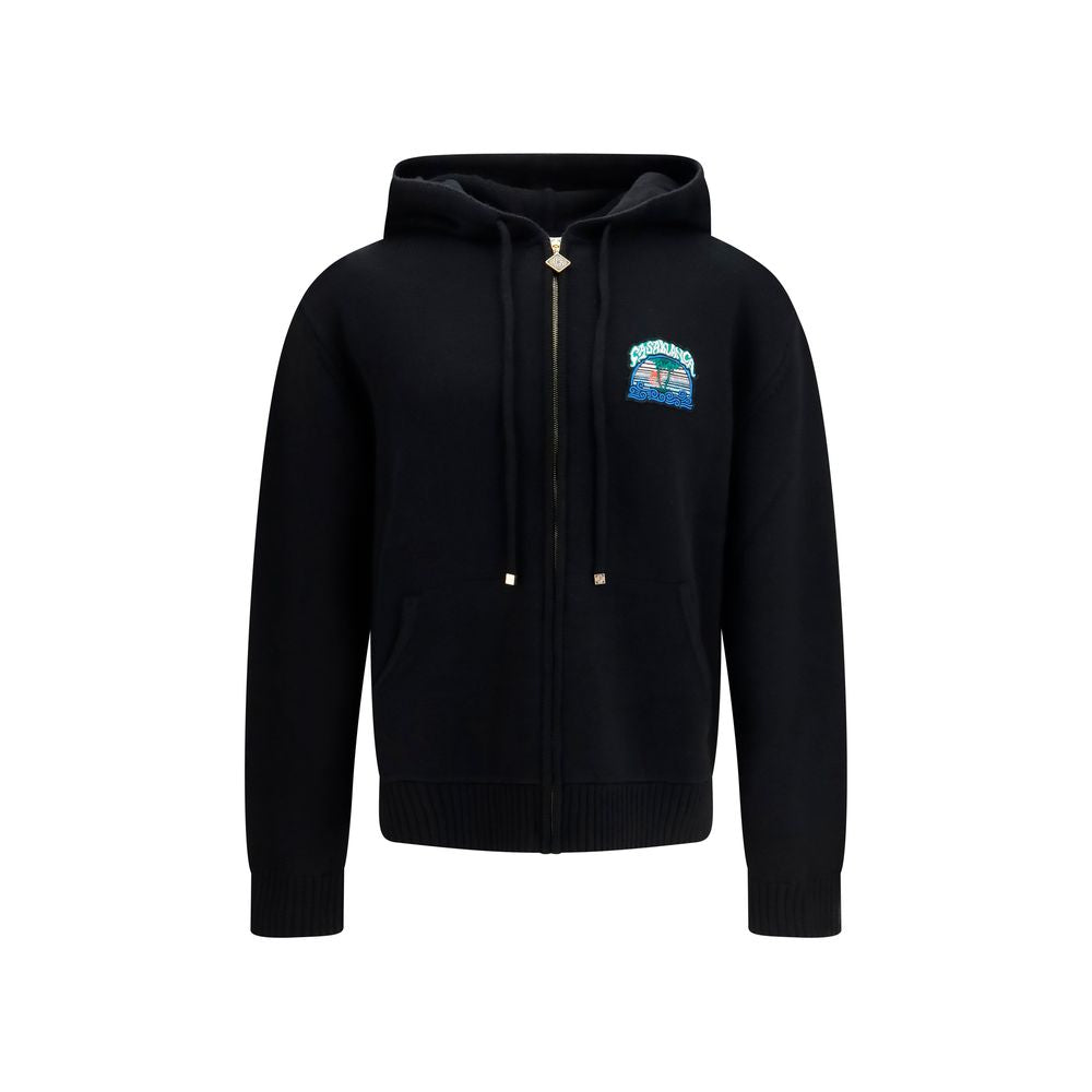 Casablanca Pullover aus Wolle Oves Aries in Schwarz
