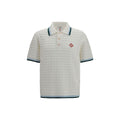 Casablanca Weißes Poloshirt aus Baumwolle