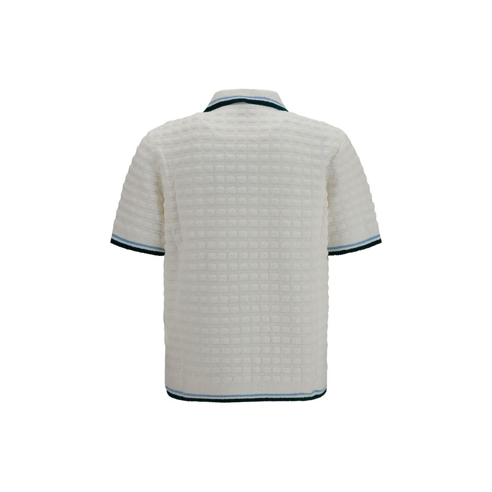 Casablanca Weißes Poloshirt aus Baumwolle