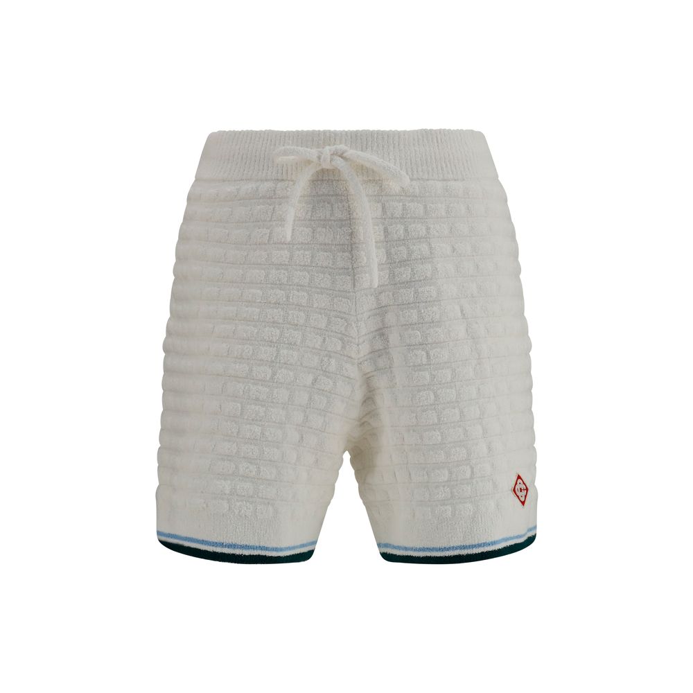 Casablanca Weiße Baumwoll-Bermudashorts