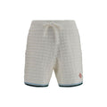 Casablanca Weiße Baumwoll-Bermudashorts
