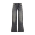 R13 Graue Jeans aus Baumwolle im geraden Schnitt