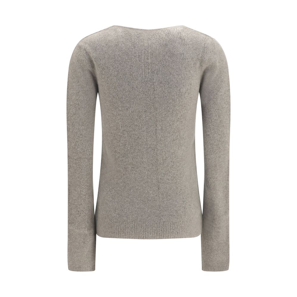 Rick Owens Grauer Kaschmirpullover