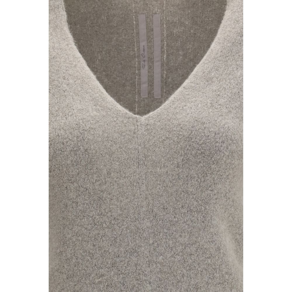 Rick Owens Grauer Kaschmirpullover