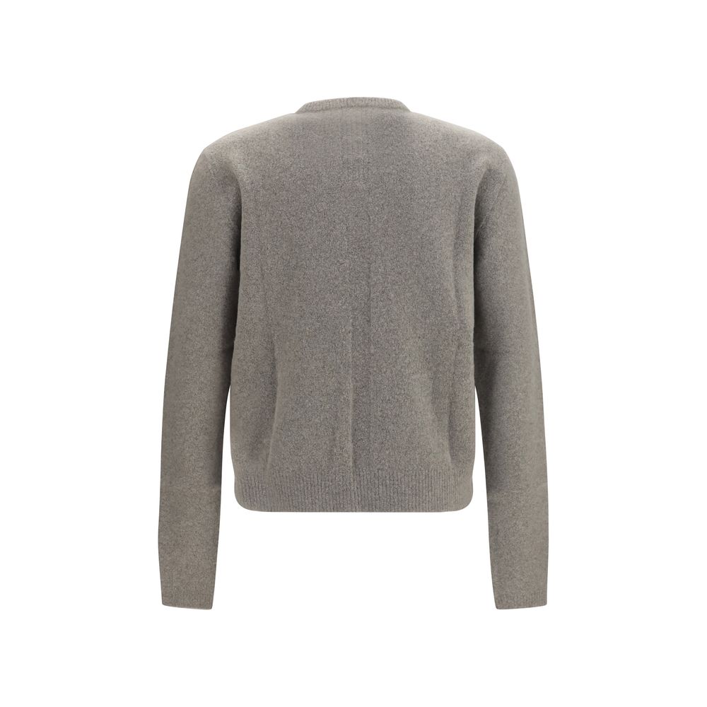 Rick Owens Grauer Kaschmirpullover