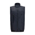 MM6 Schwarze ärmellose Jacke aus Polyamid