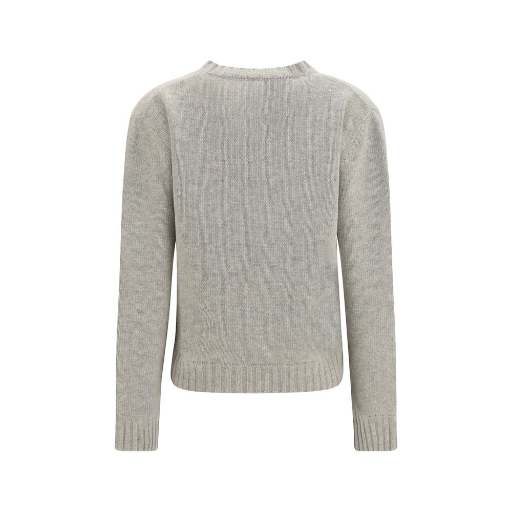 MM6 Grauer Oves Aries Wollpullover