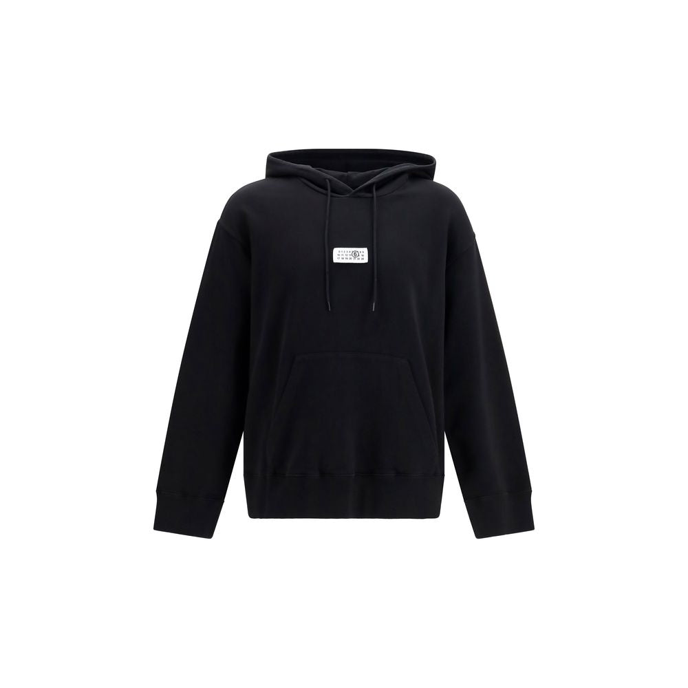 MM6 Schwarzer Baumwoll-Sweatshirt