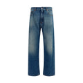 MM6 Blaue Jeans aus Baumwolle im geraden Schnitt