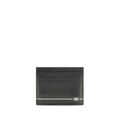 Ferragamo Schwarzes Kalbsleder Bos Taurus Portemonnaie