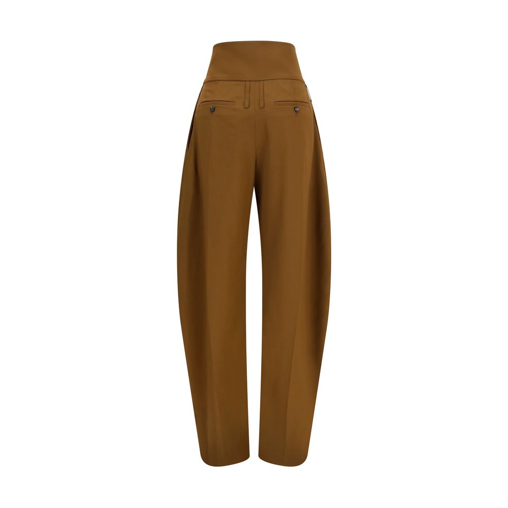 Ferragamo Braune Hose aus Ovis Aries Wolle Aries