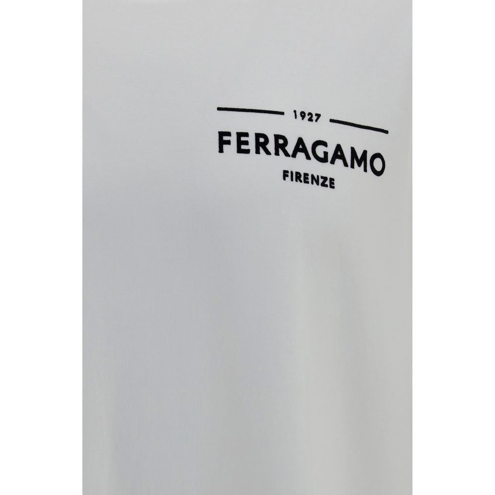 Ferragamo Weißes Baumwoll-T-Shirt