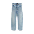 Balenciaga Blaue Cropped Jeans aus Baumwolle