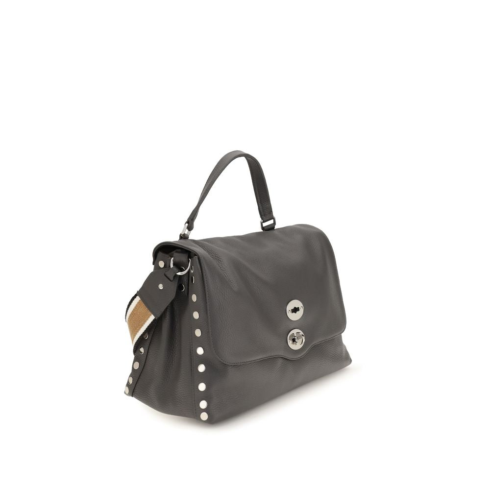Zanellato Graue Kalbsleder Bos Taurus Schultertasche