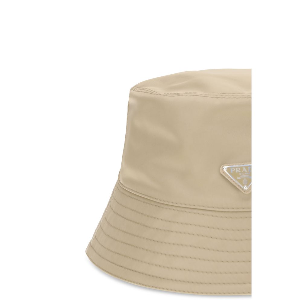 Prada Beige Polyamid-Eimerhut