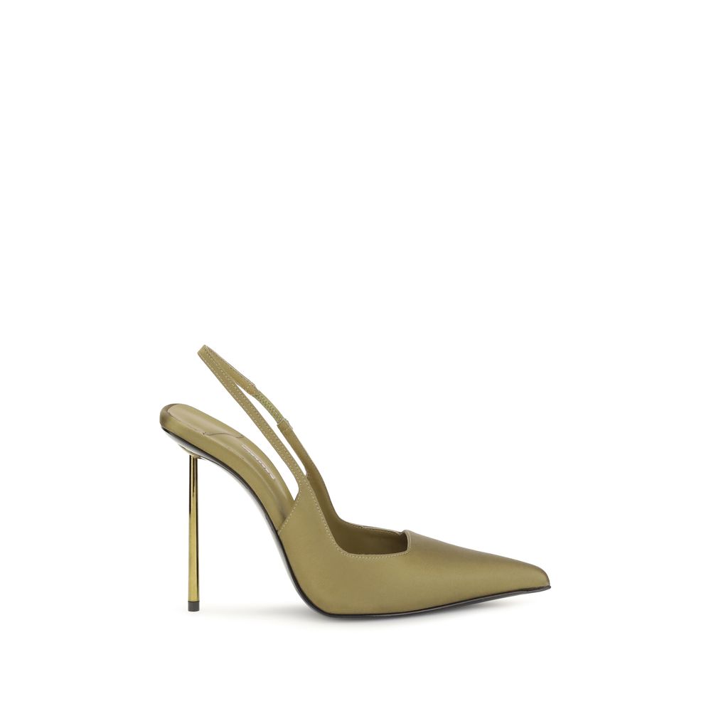 LE SILLA Zweifarbige Pumps aus Seide