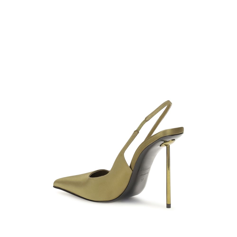 LE SILLA Zweifarbige Pumps aus Seide