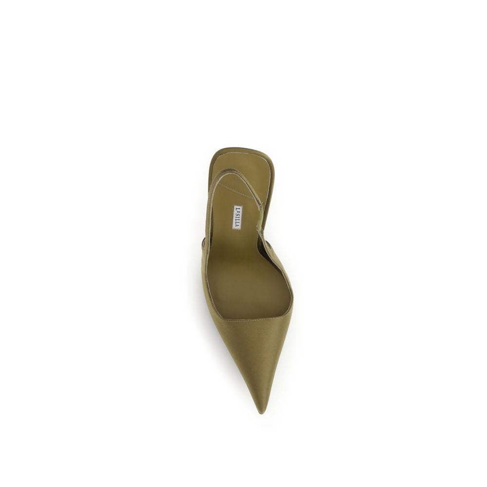 LE SILLA Zweifarbige Pumps aus Seide