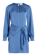 Vila Clothes Kurzes blaues Kleid aus Polyester