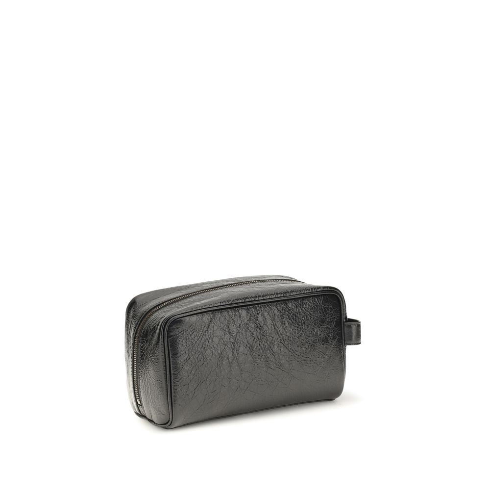 Balenciaga Schwarzes Lamm Ovis Aries Aries Portemonnaie