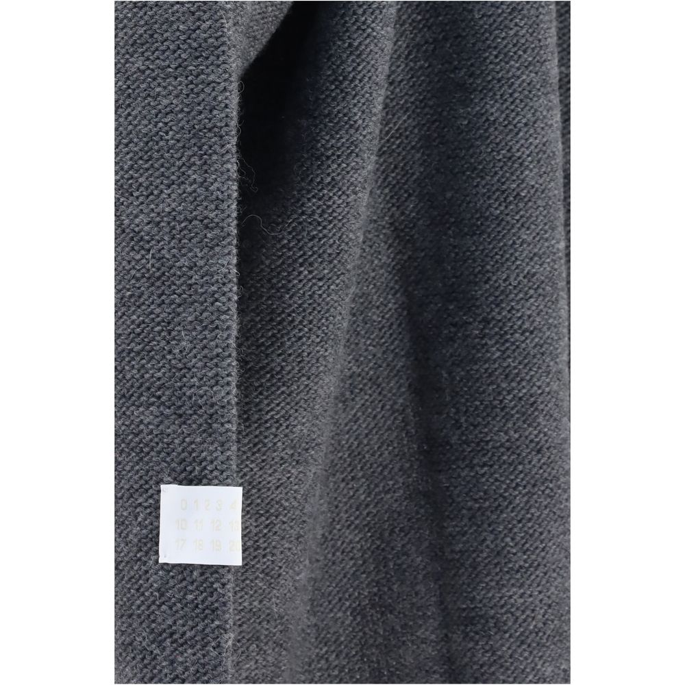 MM6 Graues Marabou-Sweatshirt
