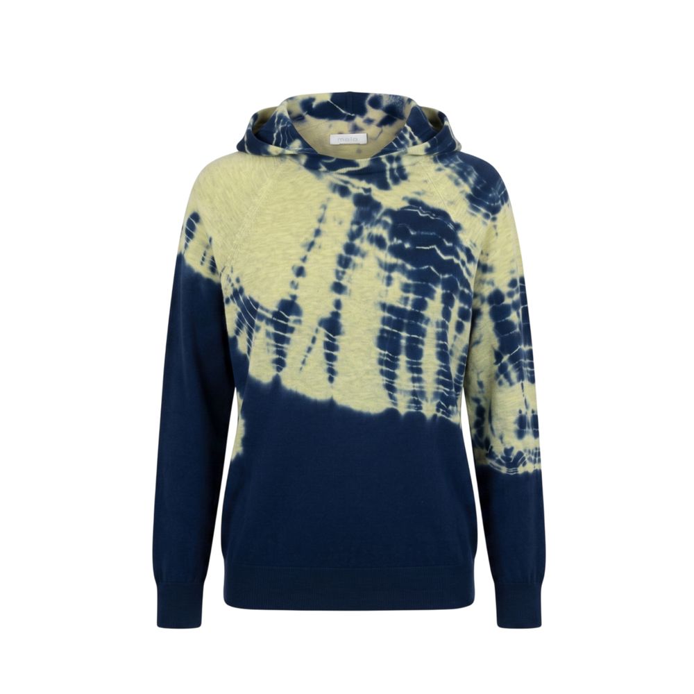 Malo Blaues Baumwoll-Sweatshirt für Damen