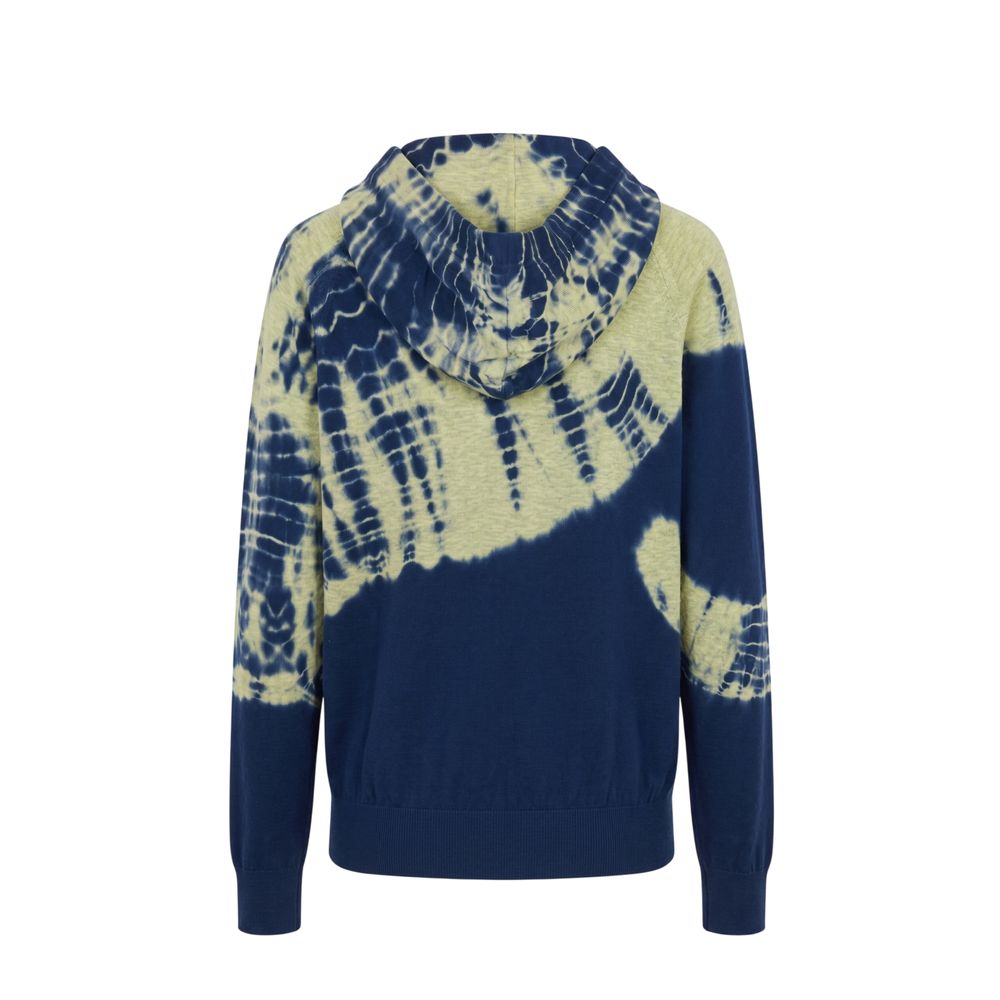 Malo Blaues Baumwoll-Sweatshirt für Damen