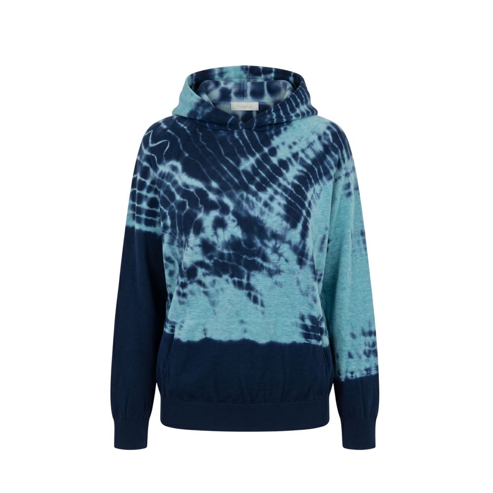 Malo Blauer Baumwoll-Sweatshirt für Damen