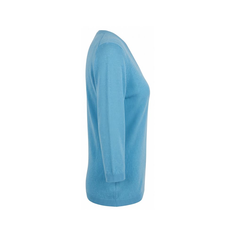 Malo Blauer Damenpullover aus Seide