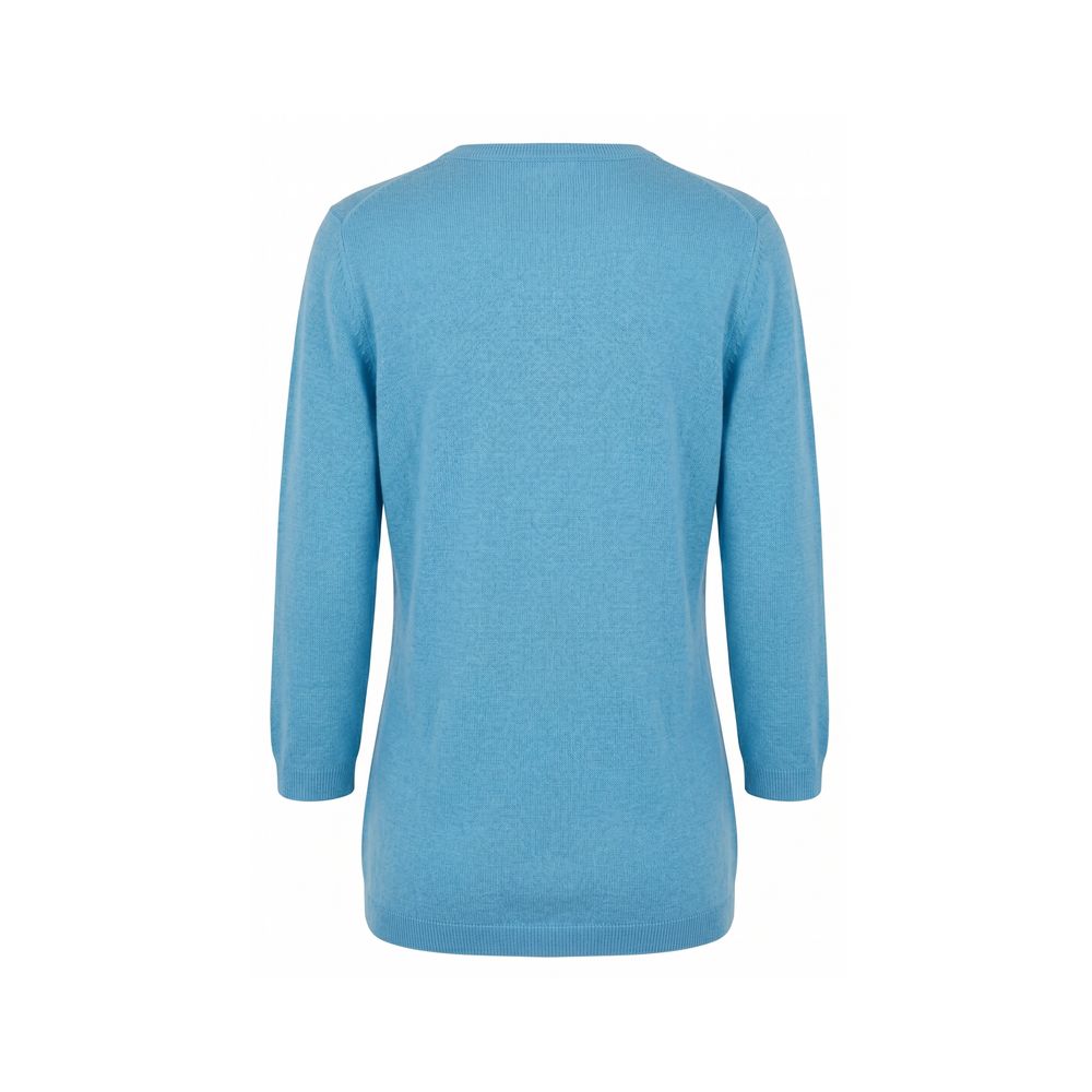 Malo Blauer Damenpullover aus Seide