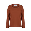 Malo Brauner Baumwollpullover für Damen