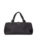 Jil Sander Schwarze Raffia-Handtasche