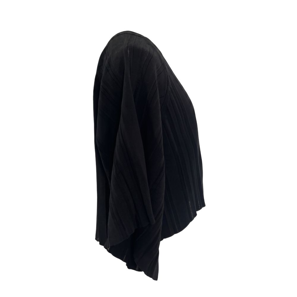 Malo Schwarzer Damen-Strickpullover aus Baumwolle